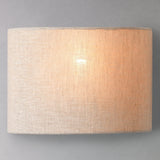 John Lewis Samantha wall light linen shade matt nickel silver - British product