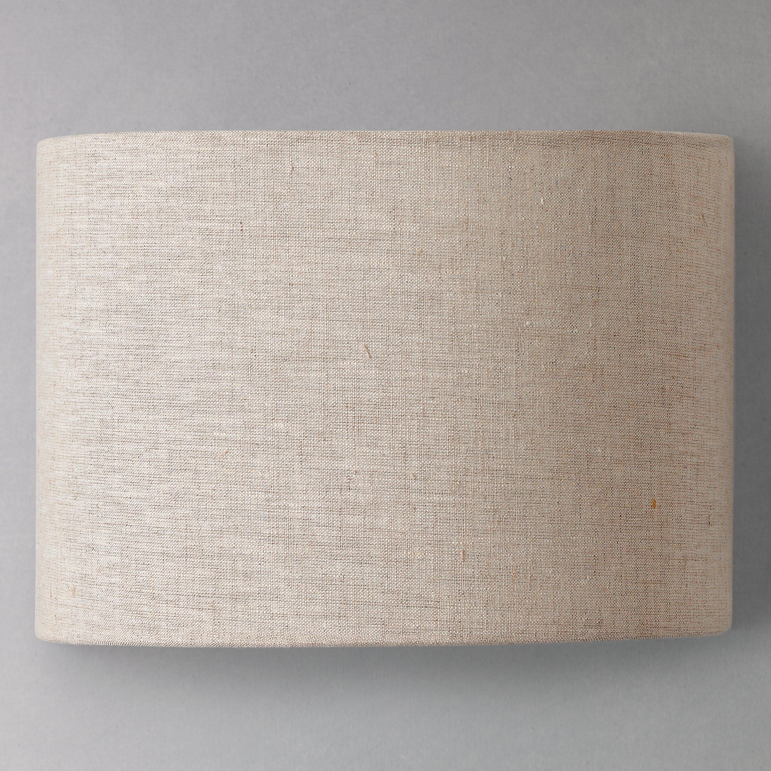 John Lewis Samantha wall light linen shade matt nickel silver - British product