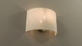 John Lewis Samantha wall light linen shade matt nickel silver - British product