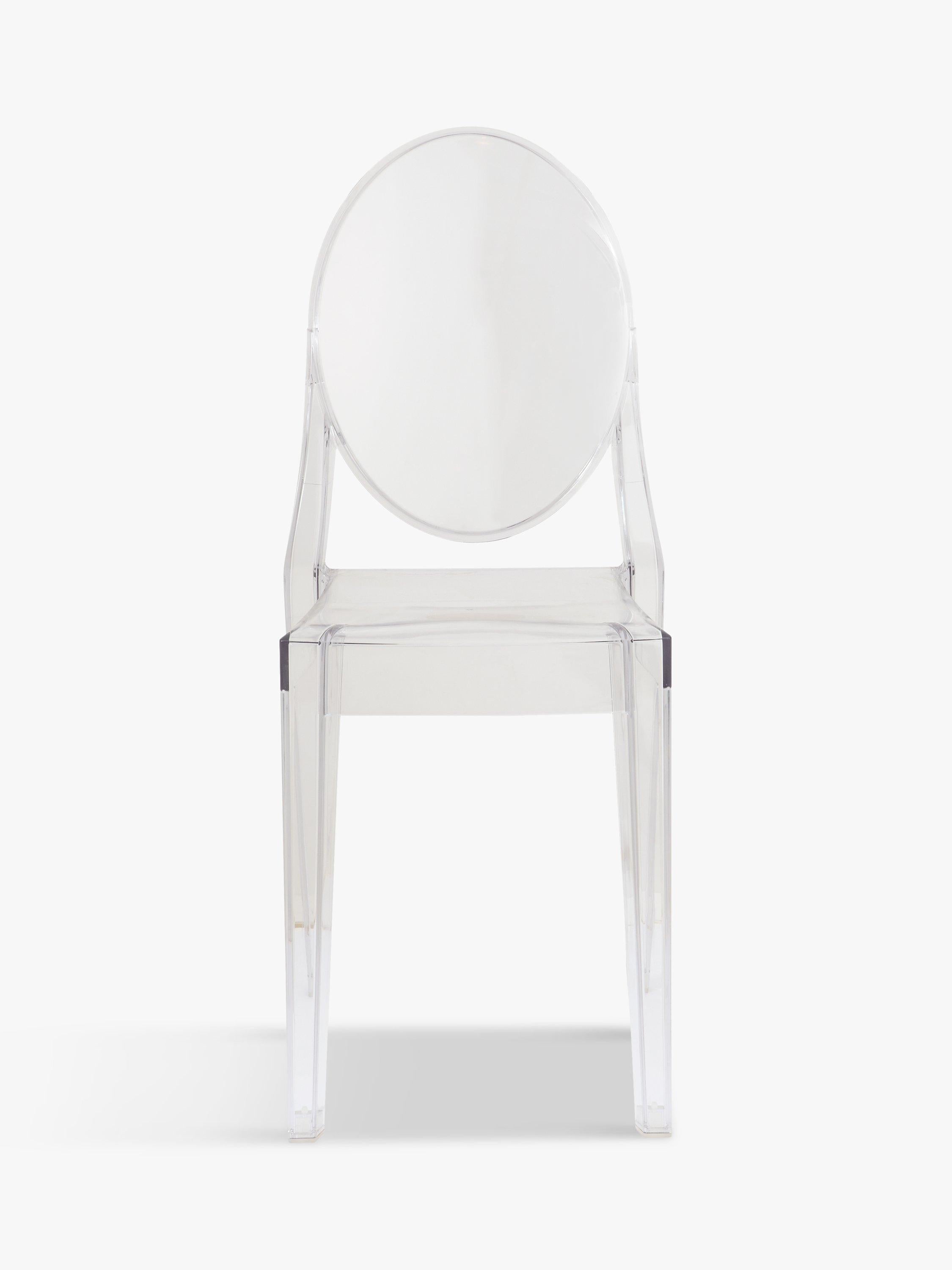 Kartell Victoria Ghost chair in transparent polycarbonate - British product