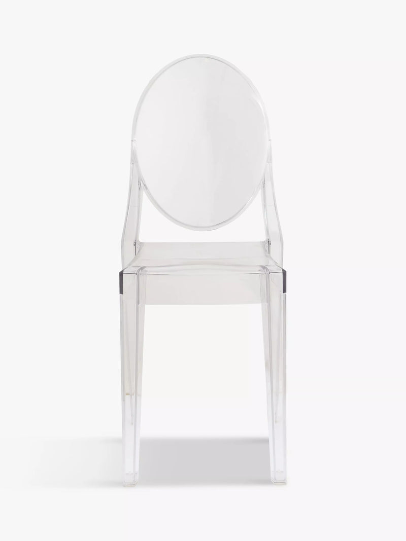 Kartell Victoria Ghost chair in transparent polycarbonate - British product