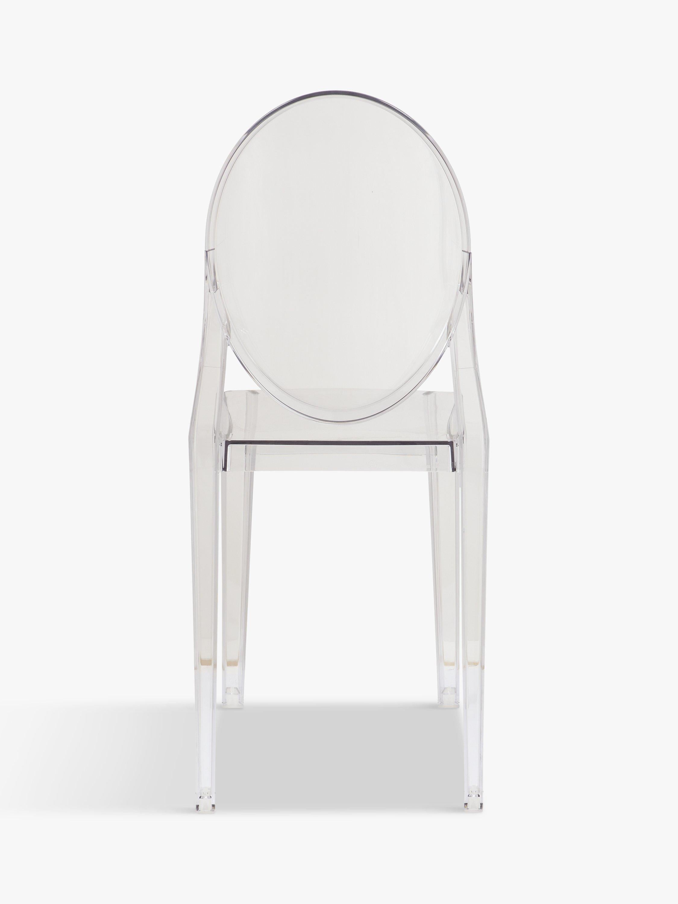 Kartell Victoria Ghost chair in transparent polycarbonate - British product