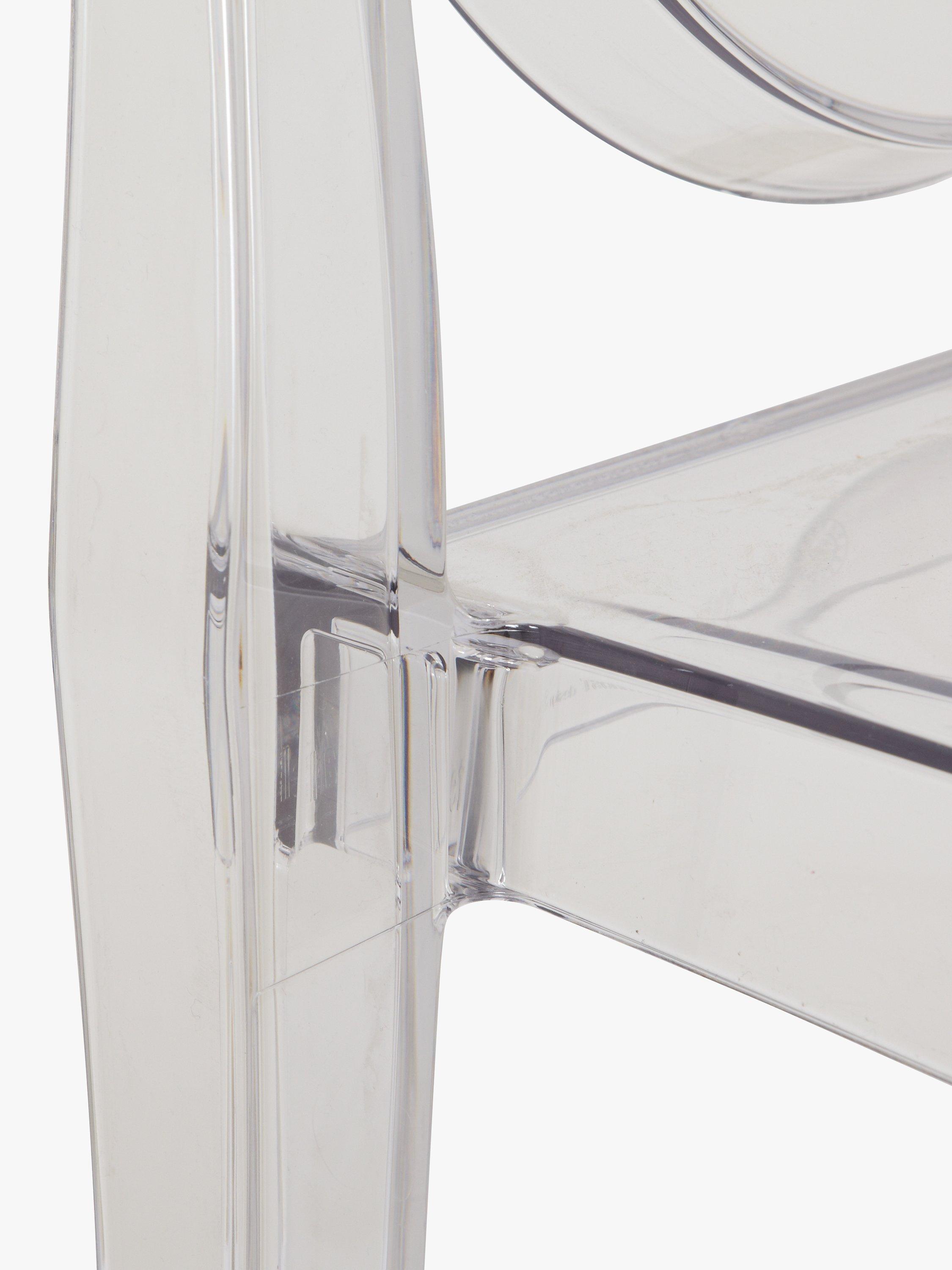 Kartell Victoria Ghost chair in transparent polycarbonate - British product