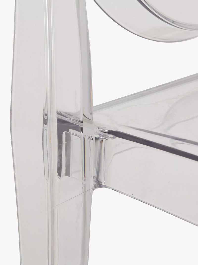 Kartell Victoria Ghost chair in transparent polycarbonate - British product