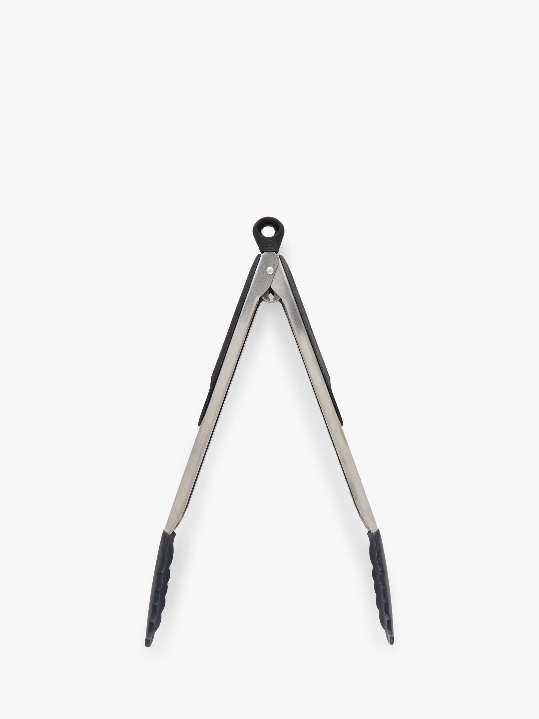 OXO locking tongs with silicone heads 12-inch, imported from the UK
