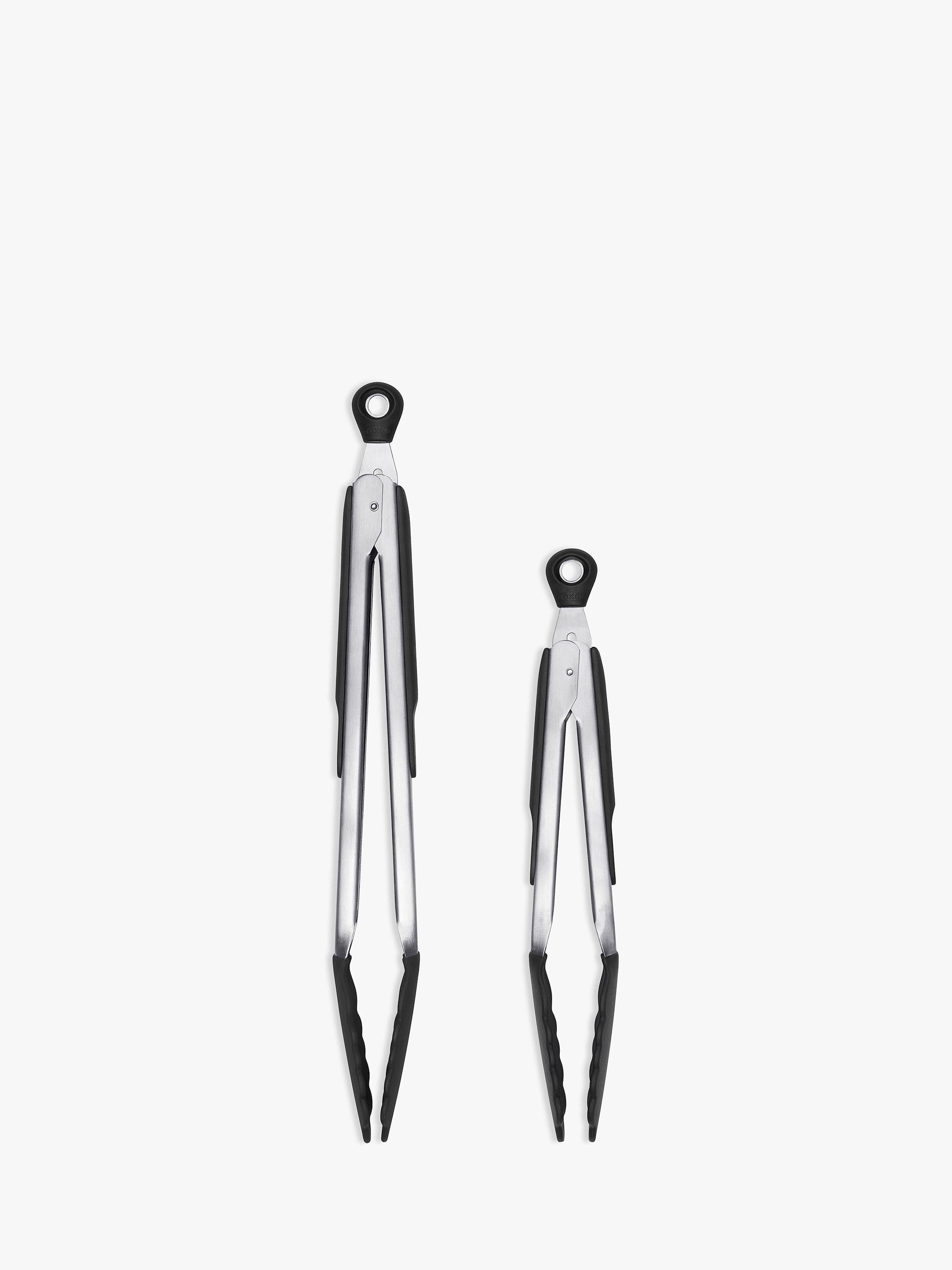 OXO locking tongs with silicone heads 12-inch, imported from the UK
