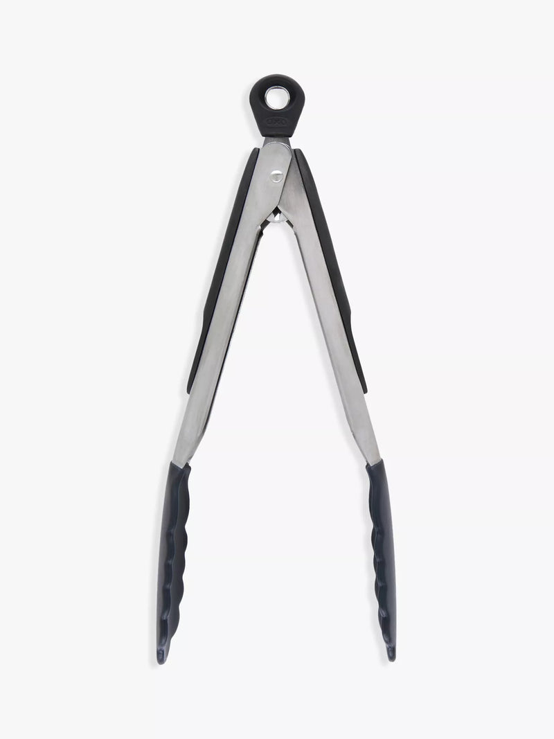 OXO Good Grips 9-inch locking tongs, imported from the UK
