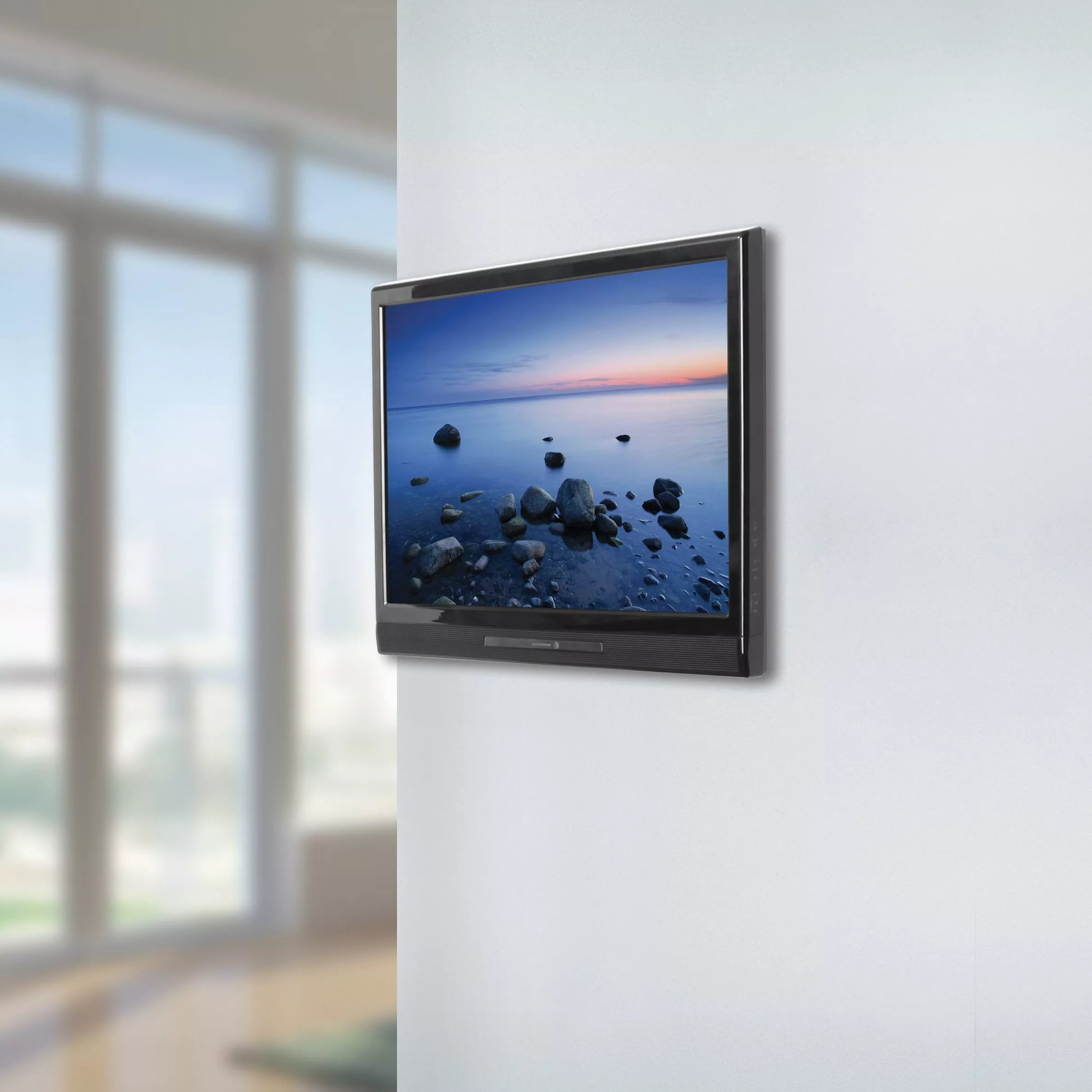 AVF flat wall mount for TVs up to 43 inch white - British product