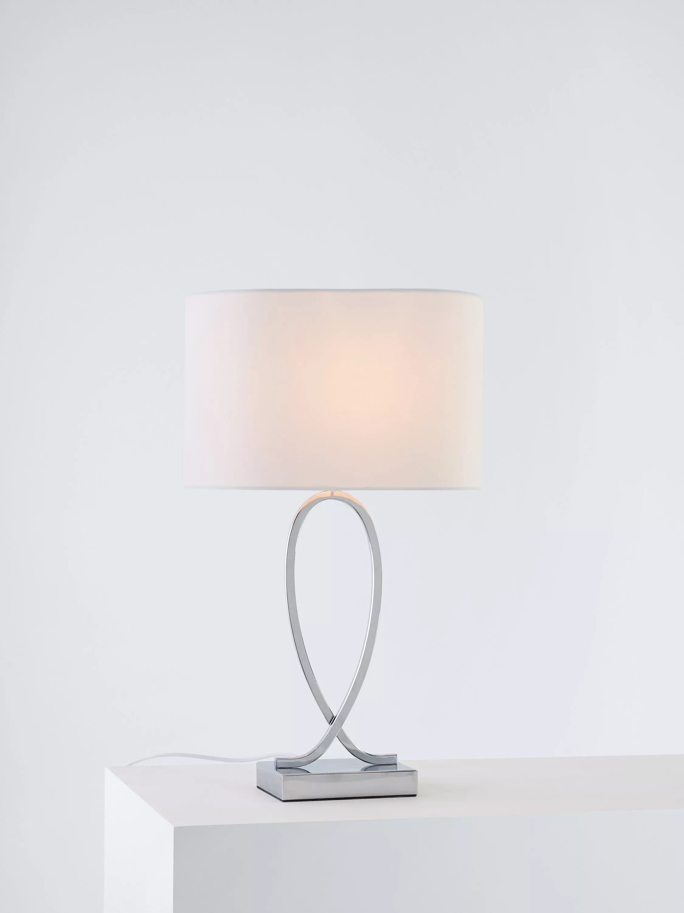 John Lewis Tom Touch Table Lamp Chrome (British brand)