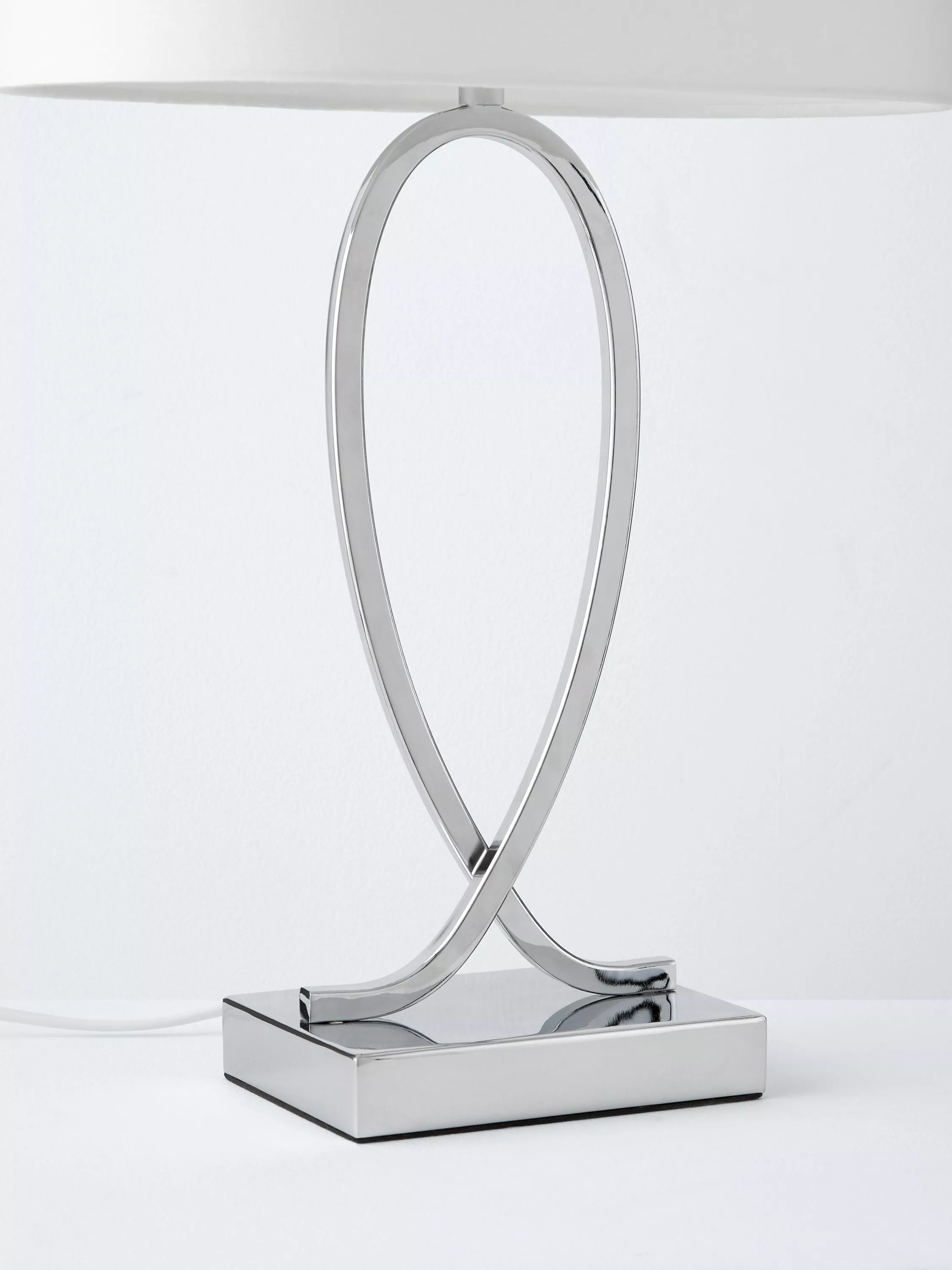 John Lewis Tom Touch Table Lamp Chrome (British brand)