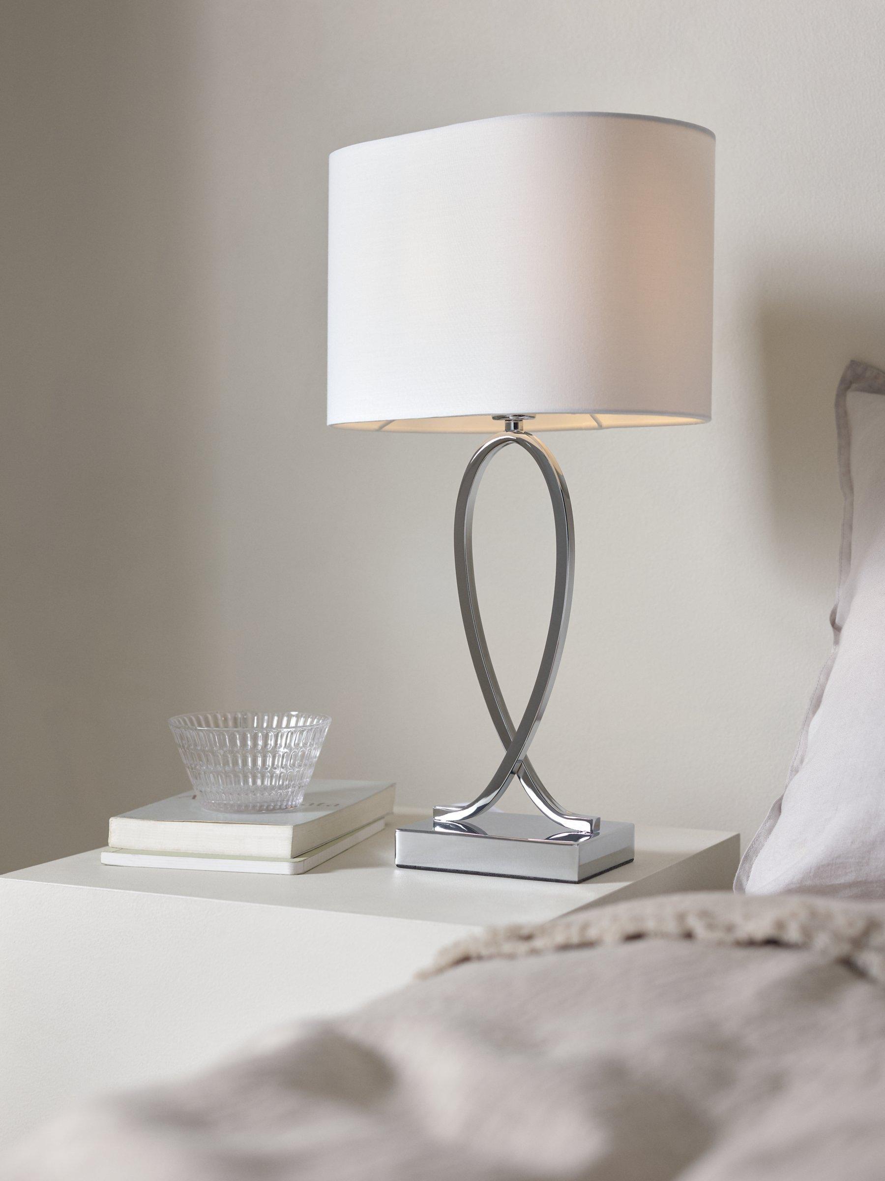 John Lewis Tom Touch Table Lamp Chrome (British brand)