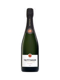 Taittinger Brut NV champagne and glasses gift set, 75cl (British brand)