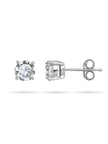 Nina B cubic zirconia stud earrings 0.6cm, UK version
