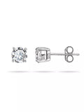Nina B cubic zirconia stud earrings 0.6cm, UK version