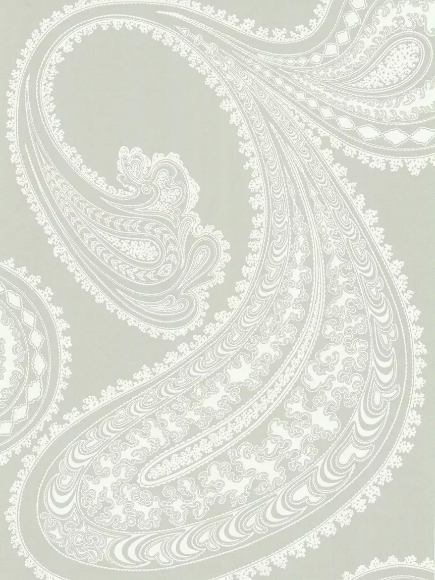 Cole & Son Rajapur wallpaper grey and white - British product