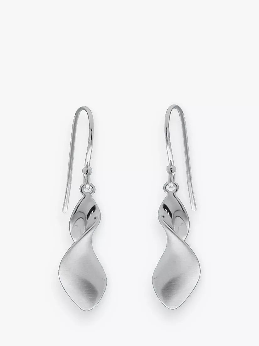 Nina B sterling silver drop earrings 3.5cm (British brand)