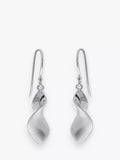 Nina B sterling silver drop earrings 3.5cm (British brand)