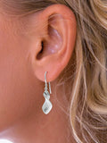 Nina B sterling silver drop earrings 3.5cm (British brand)
