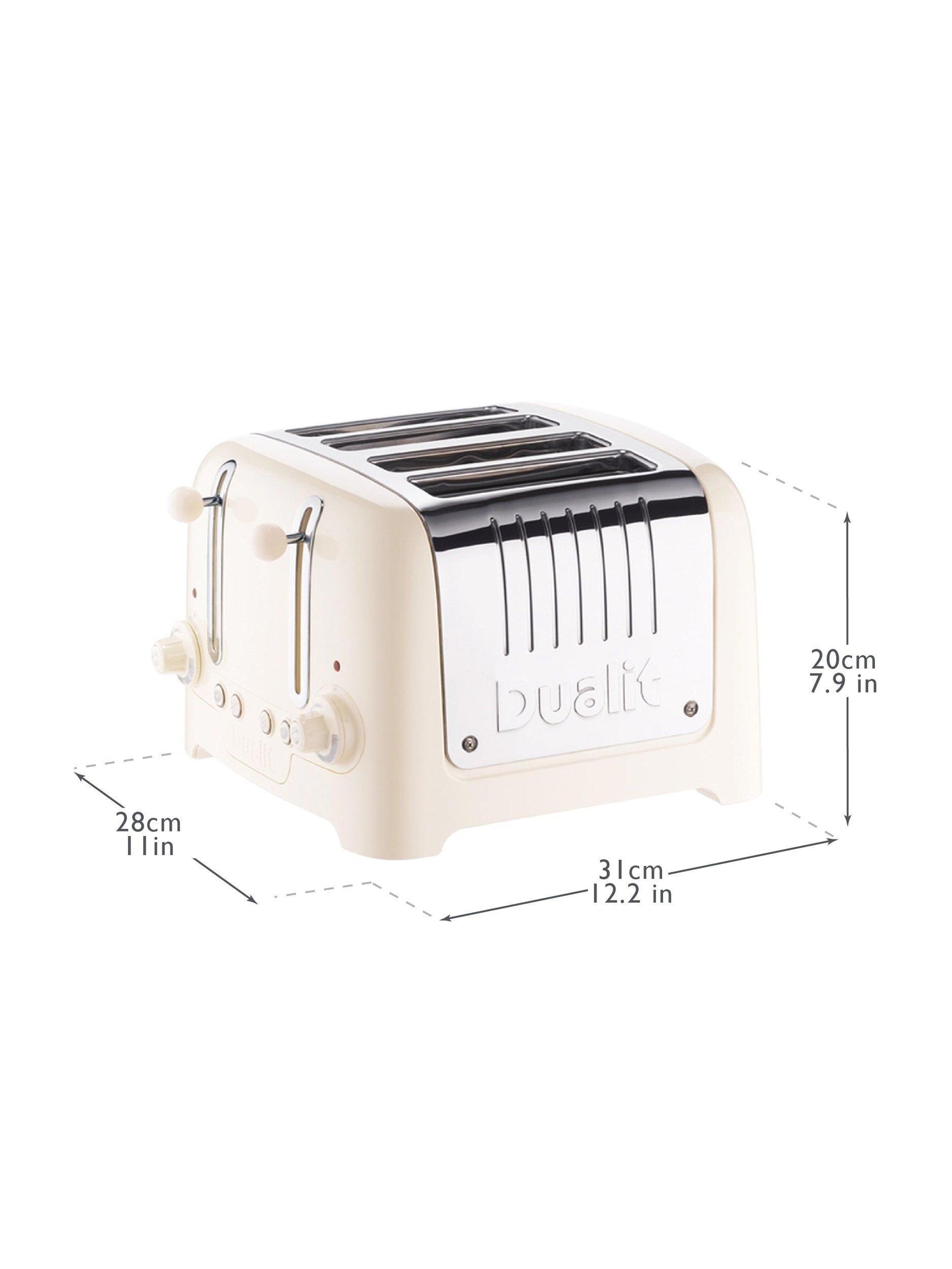 Dualit 4 Slice Lite Toaster in white - British product