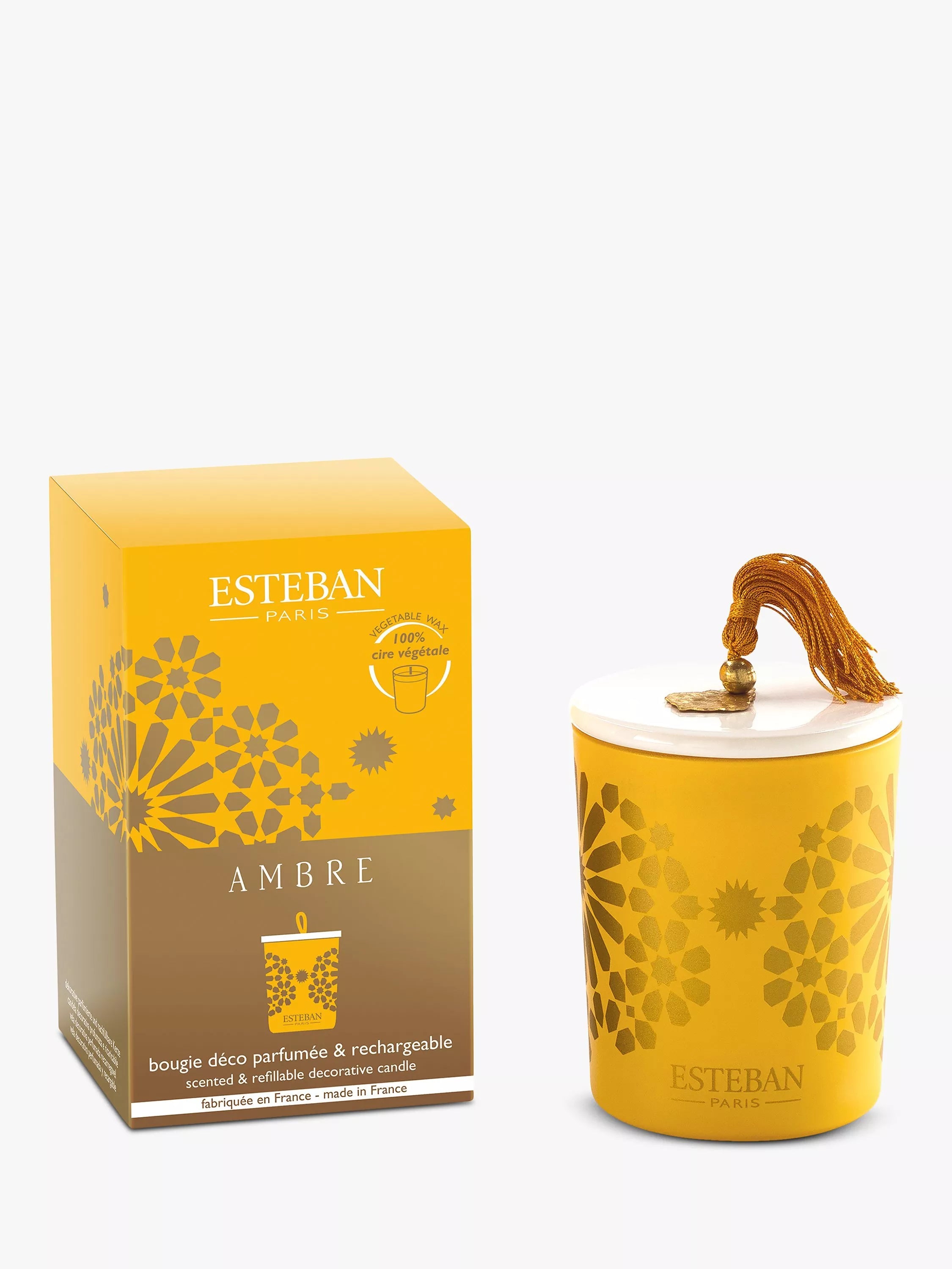 Esteban Ambre scented candle 180g - British product