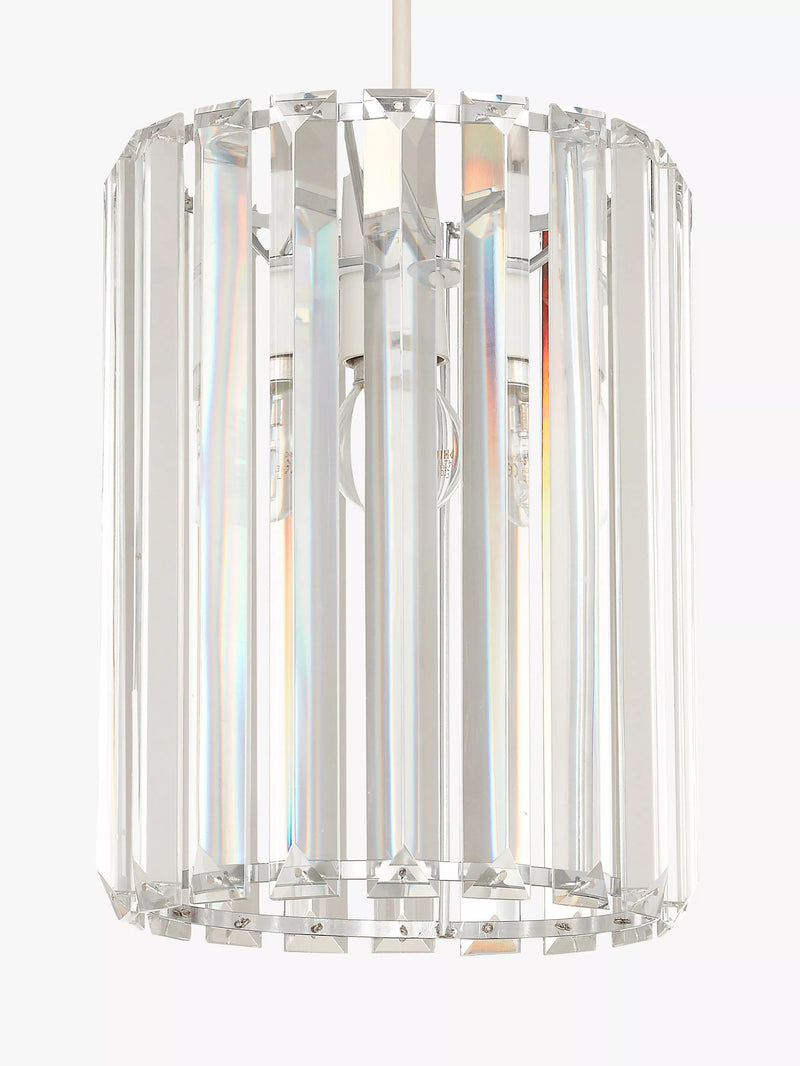 John Lewis Frieda crystal ceiling shade 25cm, imported from the UK