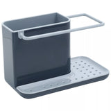Joseph Joseph grey sink caddy with storage compartments and drying rail, UK version