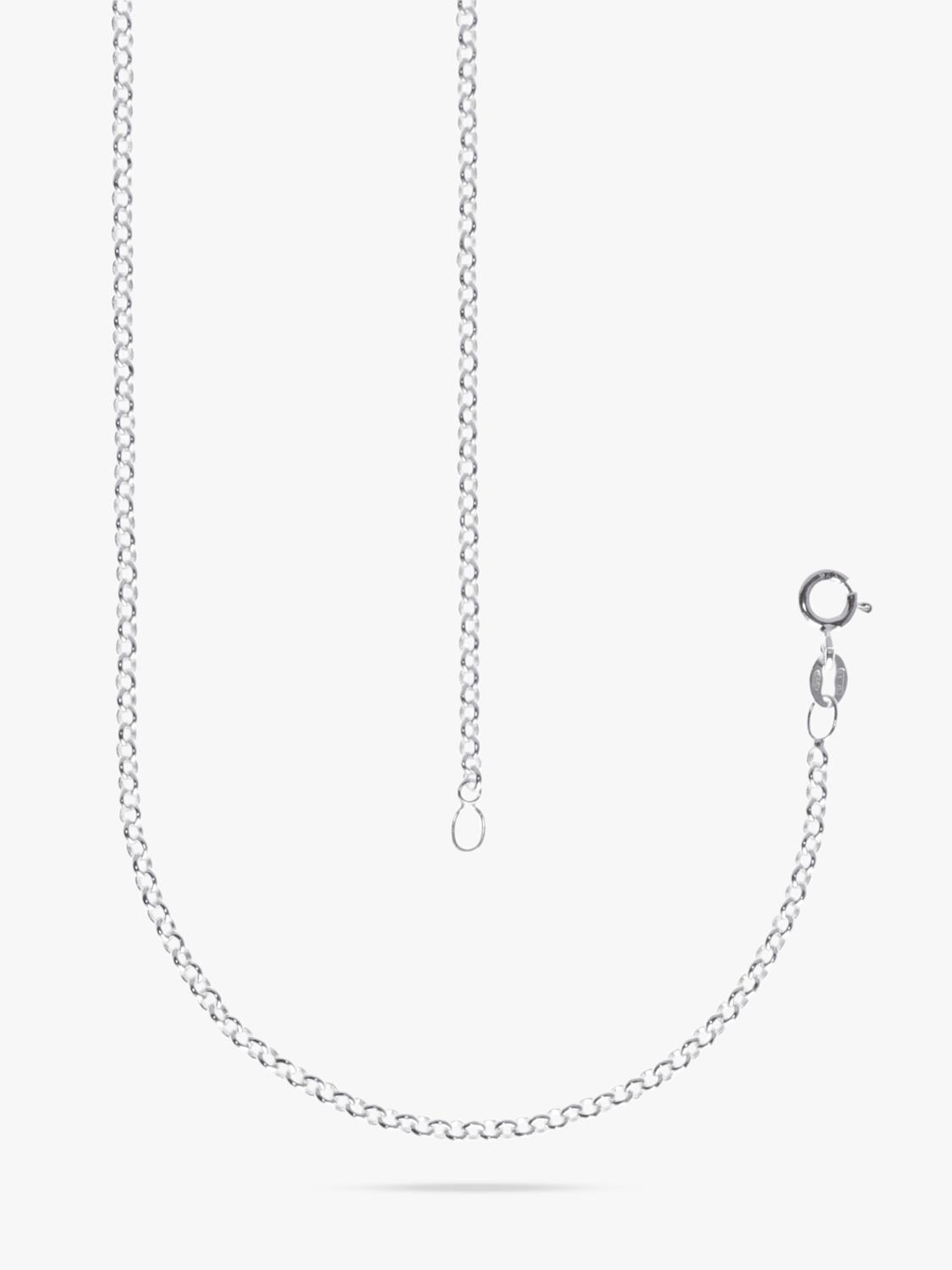 Nina B unisex silver Belcher chain 45cm - British product