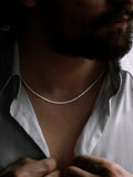 Nina B unisex silver Belcher chain 45cm - British product