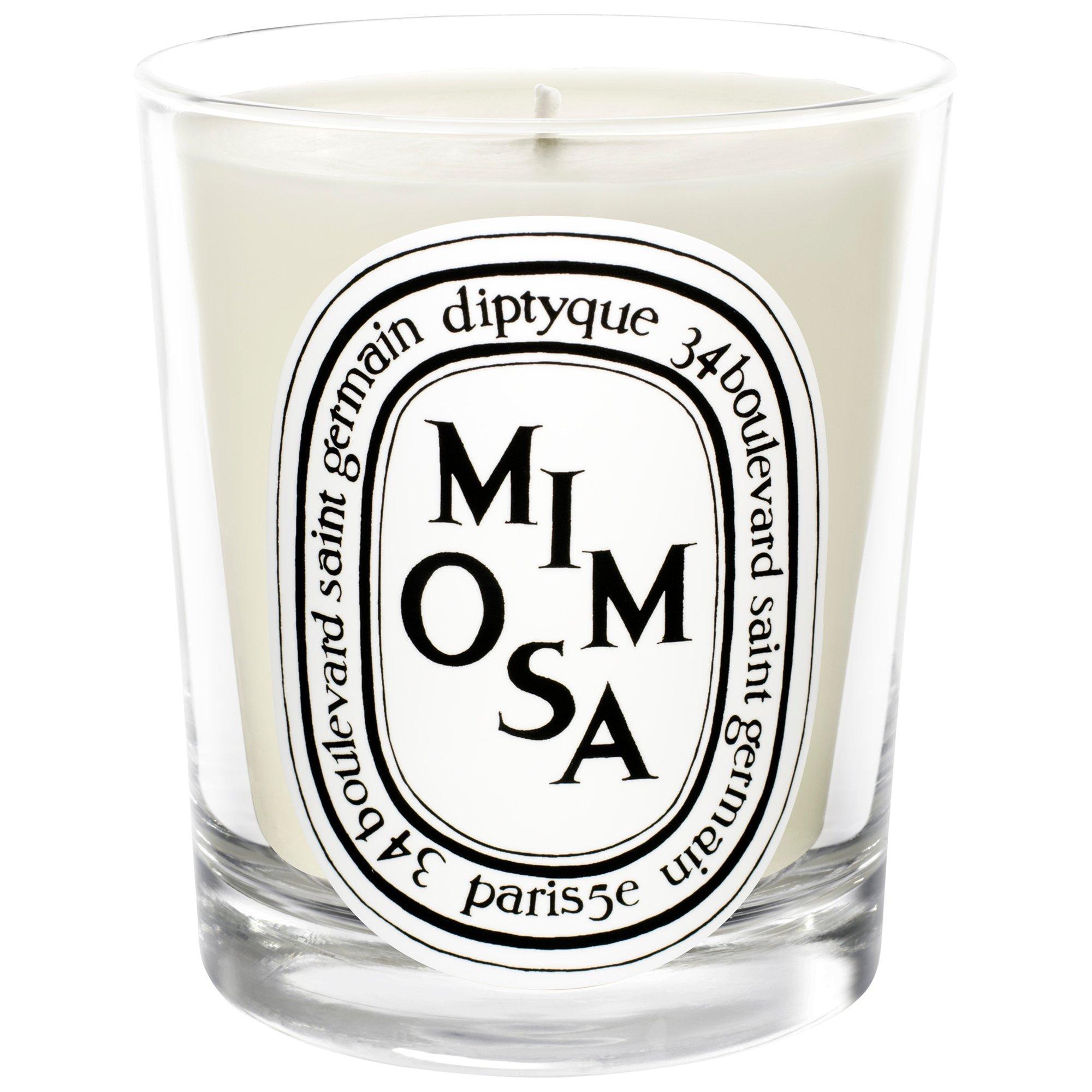 Mimosa Scented Mini Candle 70g in Glass Jar