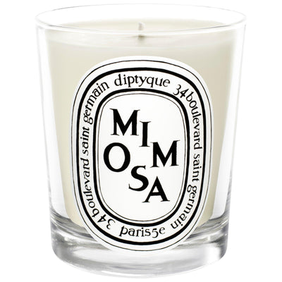 Mini bougie parfumée Mimosa 70g en pot en verre