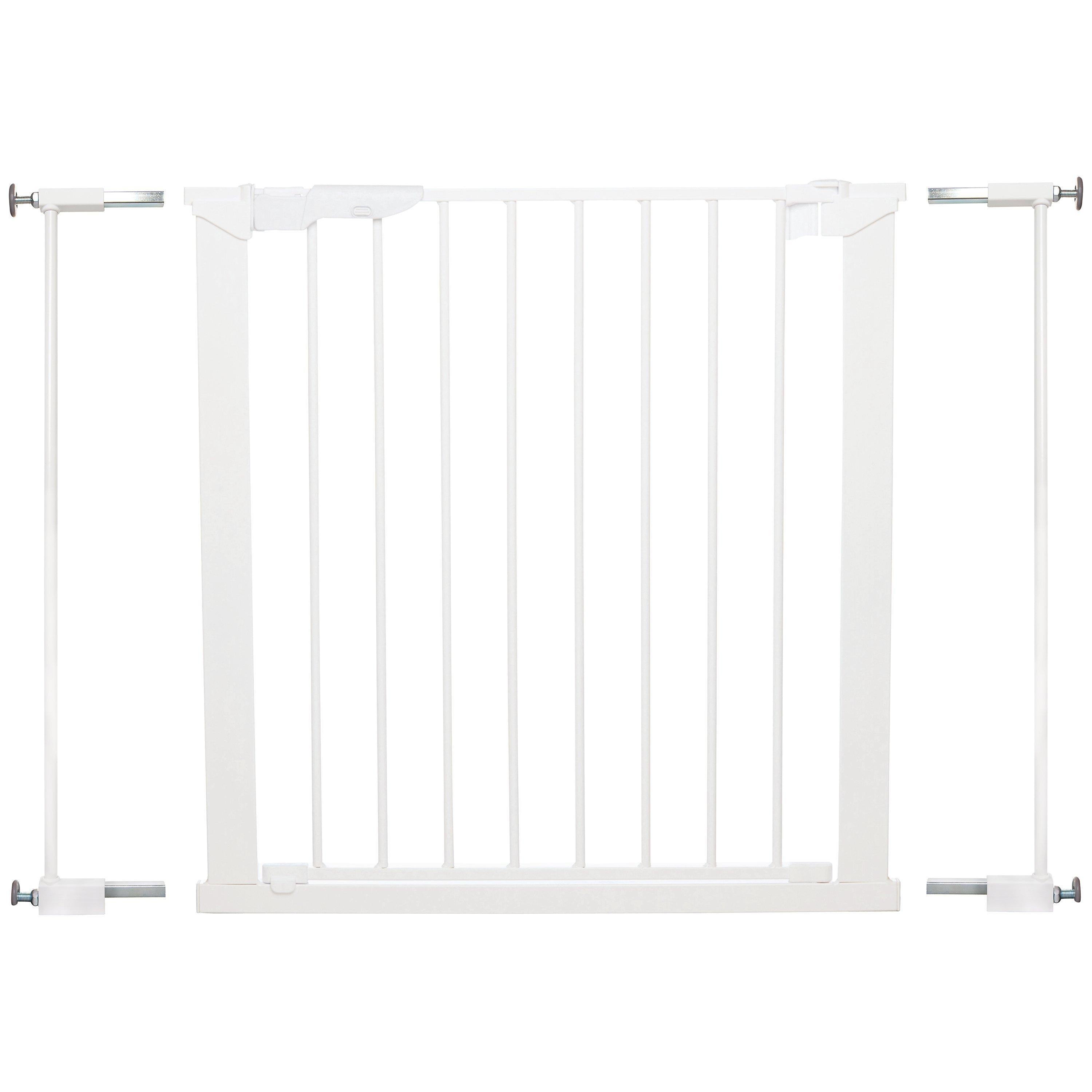 BabyDan Premier True Pressure Gate with extensions, white - British product
