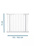 BabyDan Premier True Pressure Gate with extensions, white - British product