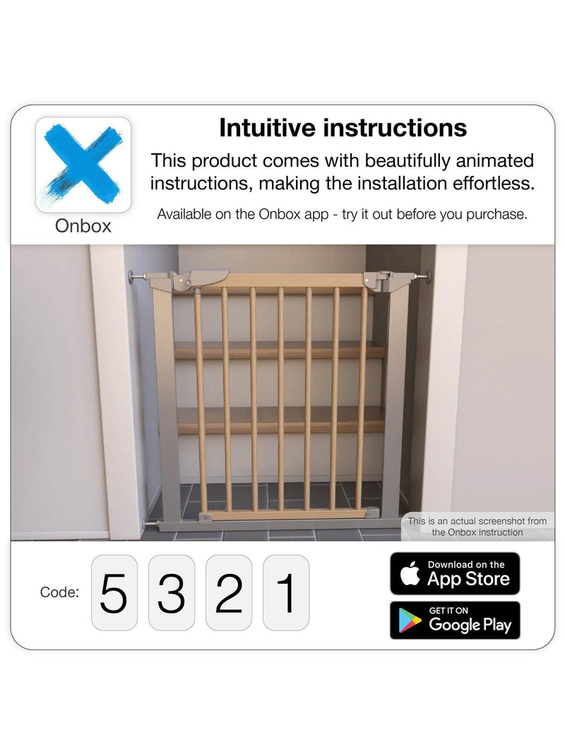 BabyDan pressure indicator safety baby gate with extensions - British product