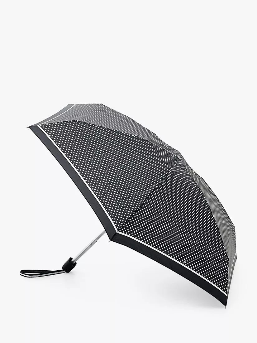Fulton Tiny-2 compact folding umbrella black white - British product