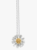 Estella Bartlett daisy flower pendant necklace with silver-toned chain - British product