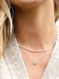 Estella Bartlett daisy flower pendant necklace with silver-toned chain - British product