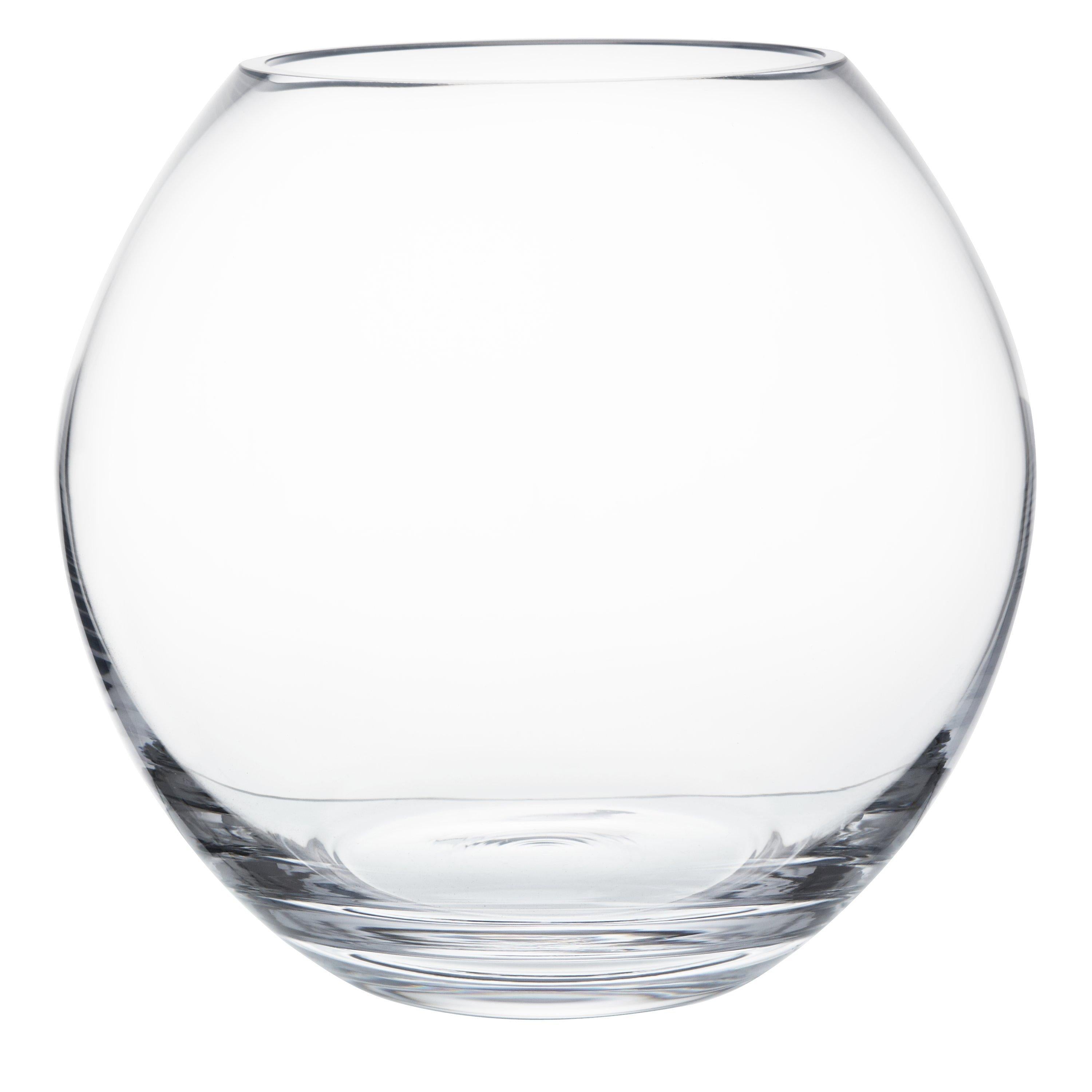 LSA International Flower Bouquet Globe Vase, H22cm, Clear