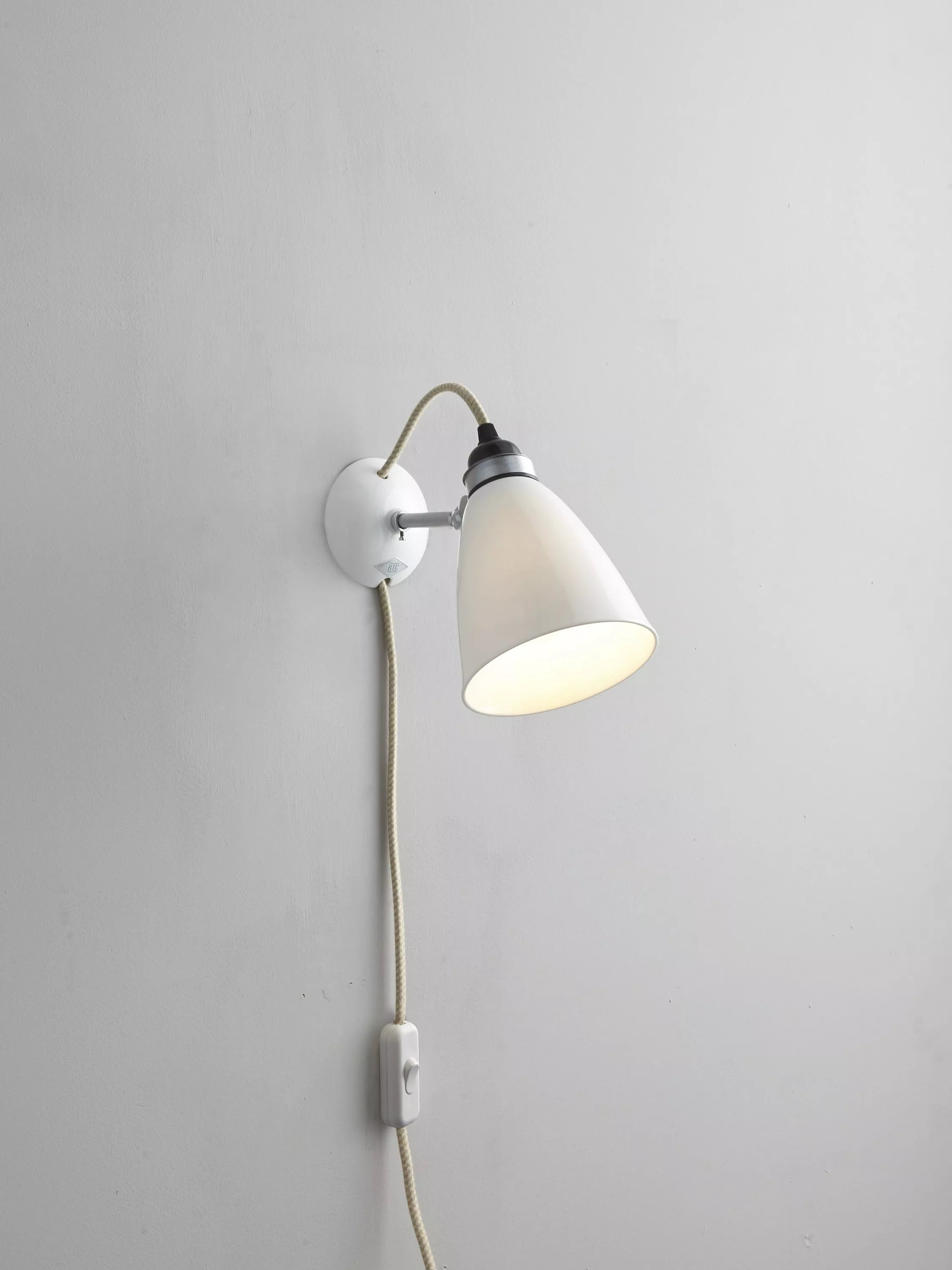 Original BTC Hector Dome wall light medium bone china - British product