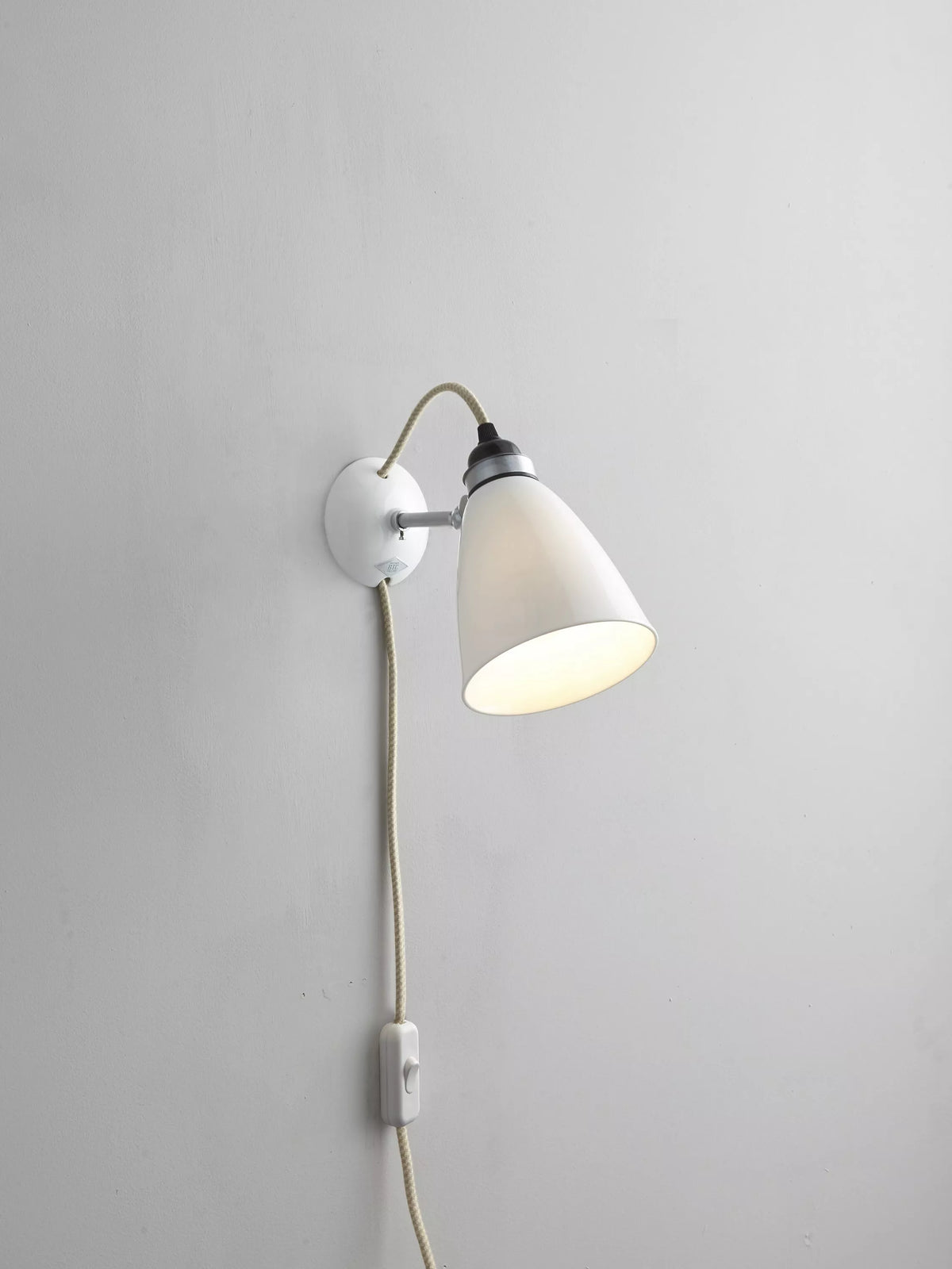 Original BTC Hector Dome wall light medium bone china - British product