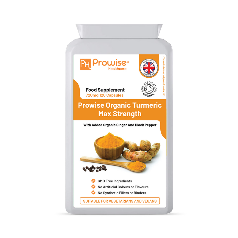 Prowise Healthcare turmeric ginger black pepper 120 capsules (British brand)