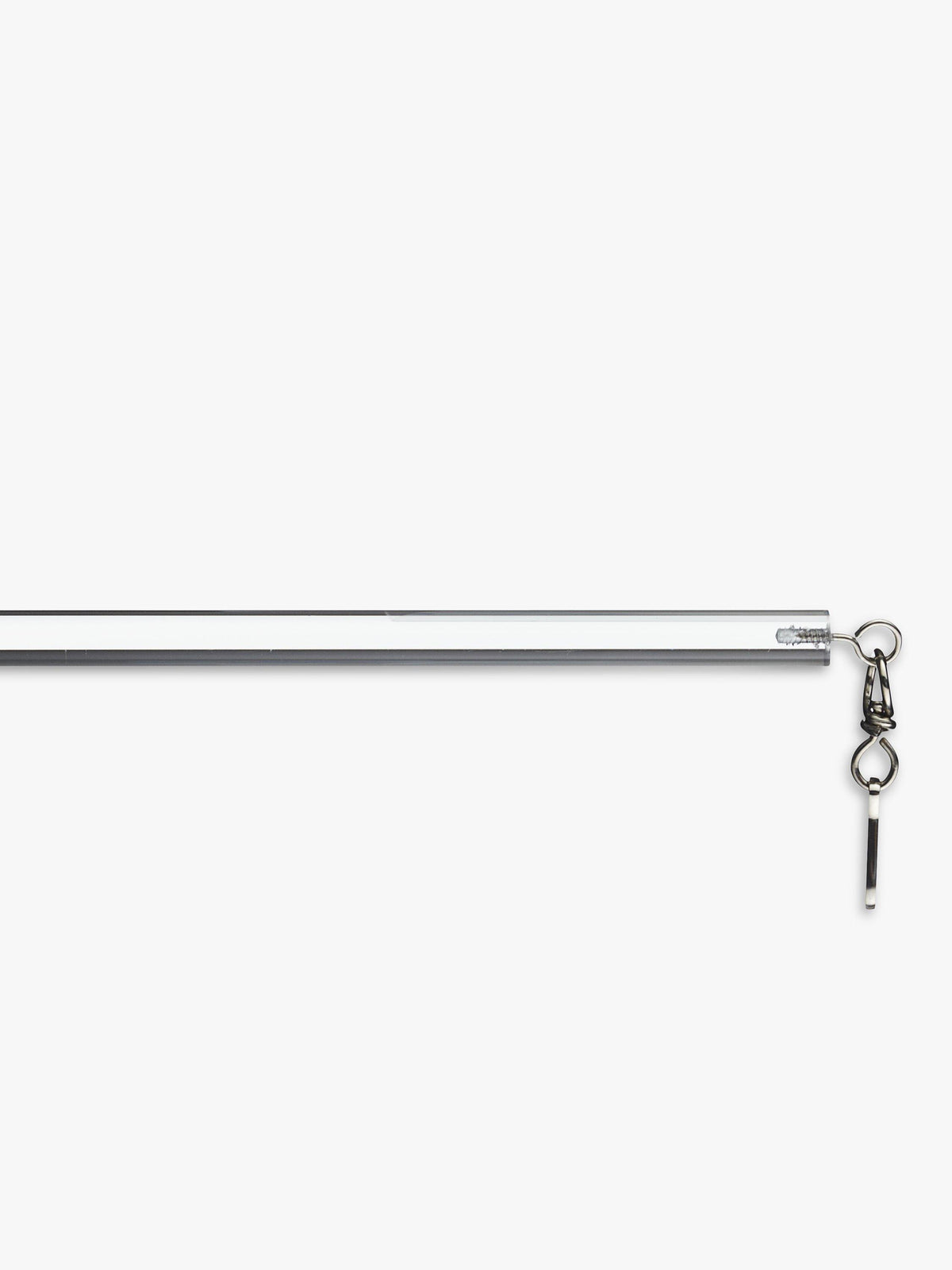Acrylic Curtain Draw Rods Clear Pair 75cm