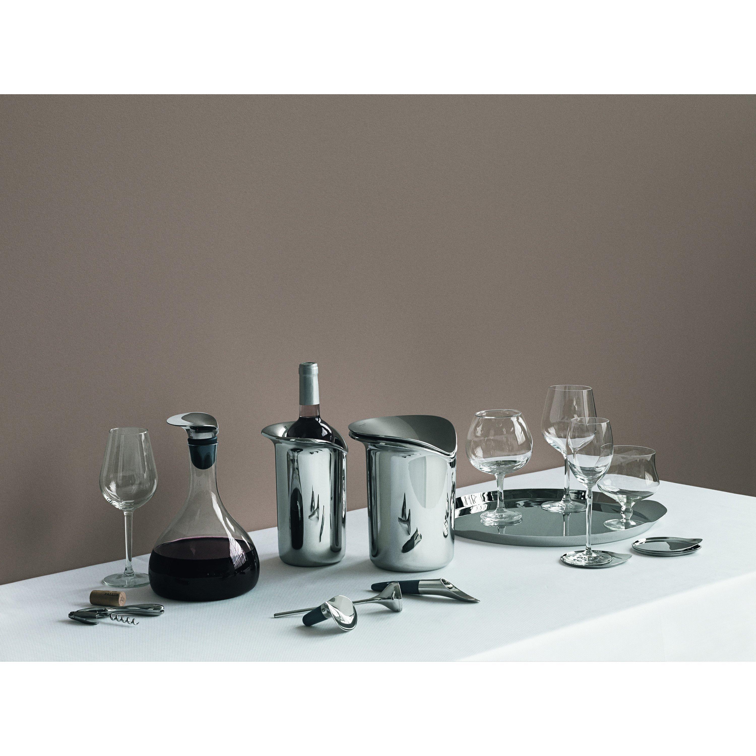 Georg Jensen stainless steel wine cooler, UK version
