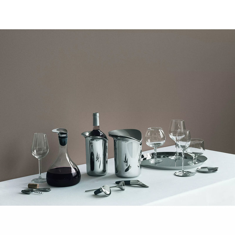 Georg Jensen stainless steel wine cooler, UK version