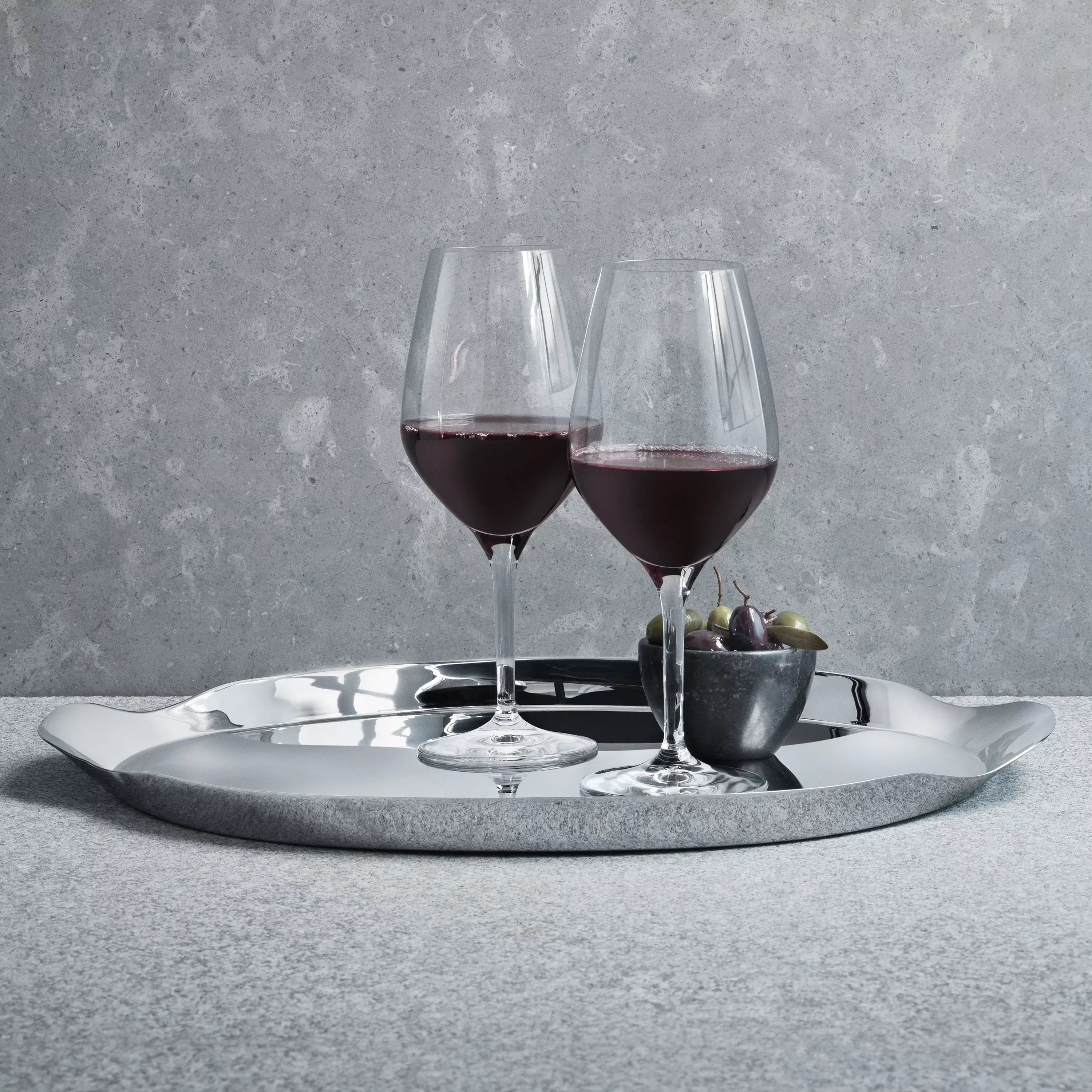 Georg Jensen stainless steel serving tray 39.4 cm (British brand)