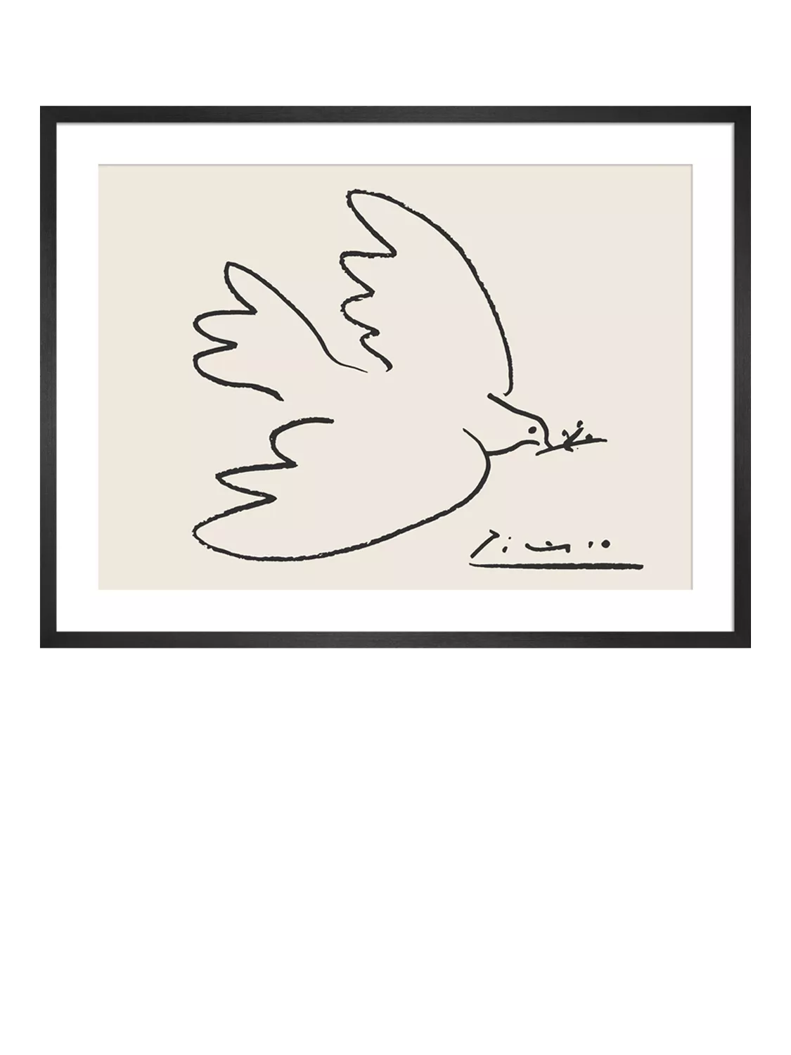 John Lewis framed print Dove of Peace 74x94cm, UK version