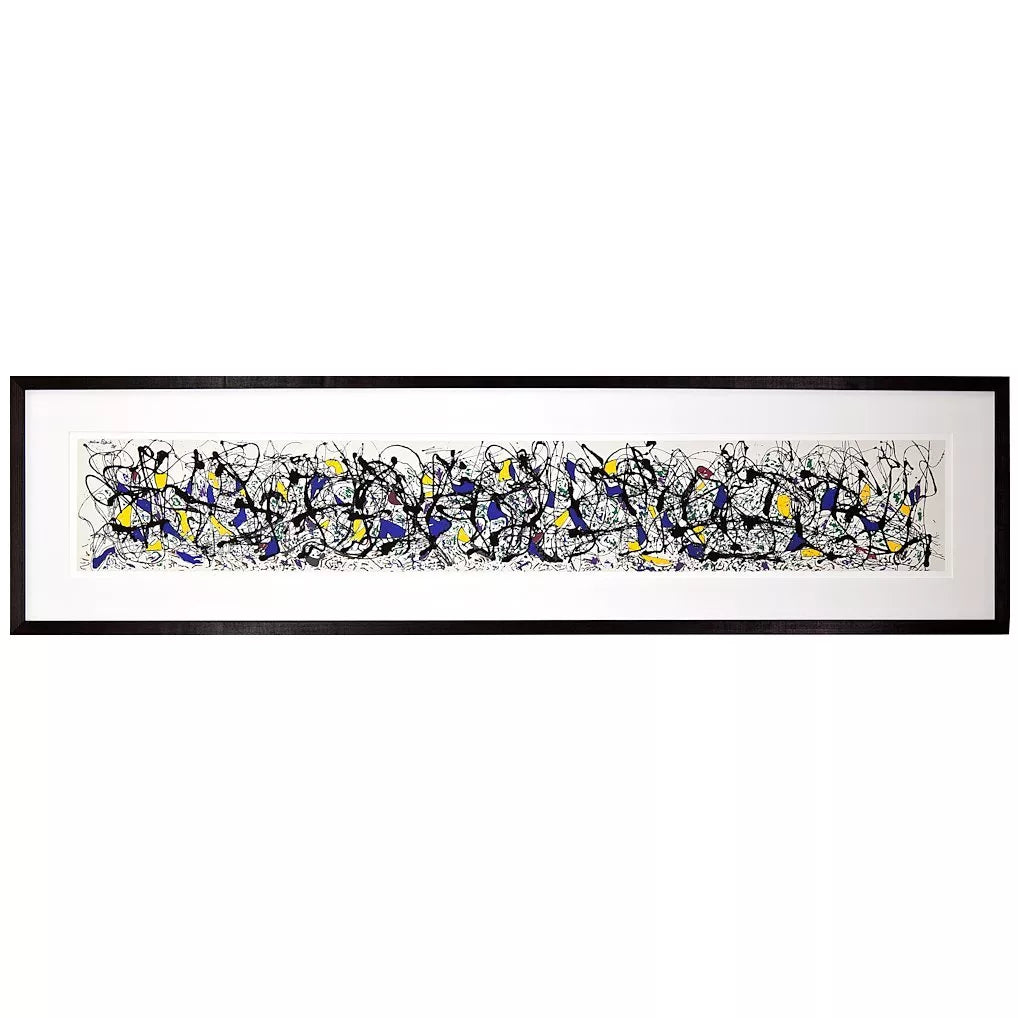 John Lewis Jackson Pollock Summertime framed print 39x150cm, imported from the UK