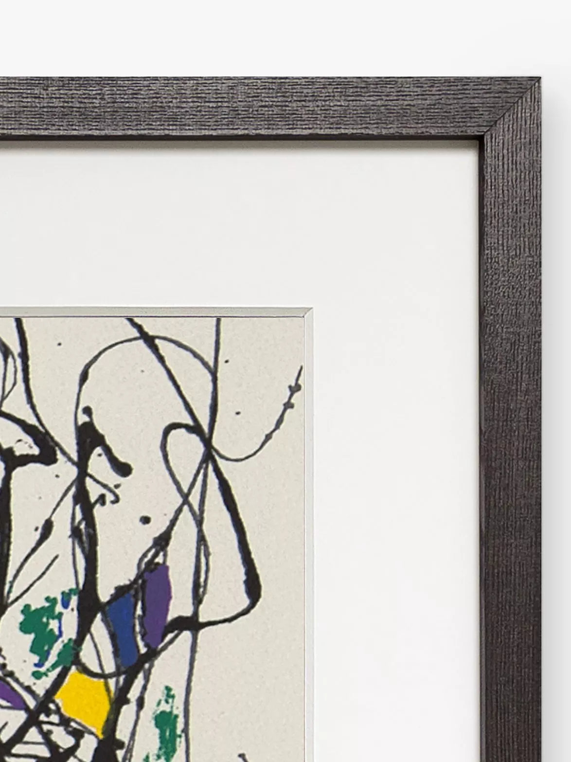 John Lewis Jackson Pollock Summertime framed print 39x150cm, imported from the UK