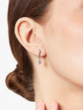 Jools cubic zirconia drop earrings sterling silver - British product