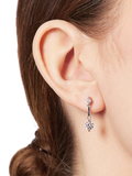 Jools cubic zirconia drop earrings sterling silver - British product