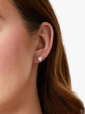 Jools by Jenny Brown heart cubic zirconia stud earrings sterling silver, UK version